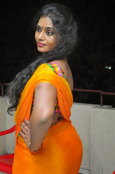 Jayavani Sensuous Hot Stills In Yellow Saree Movie