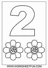 Worksheets Number Tracing Coloring Two Preschool Kindergarten Toddler Crafts Worksheet Numbers Printable Pages Kids Trace Printables Flowers Grade Comment First sketch template