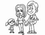 Family Happy Coloring Familia Coloringcrew Para Colorear Tablero Seleccionar Dibujos sketch template