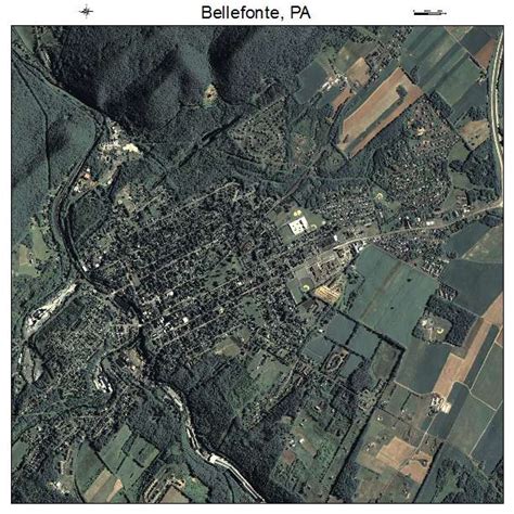 aerial photography map  bellefonte pa pennsylvania