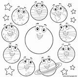 Coloring Pages Planets Sun Cartoon Info Printable Source sketch template