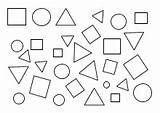 Formen Geometrische Malvorlagen Geometrie Ausdrucken Arbeitsblatt Vorschule sketch template