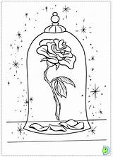 La Rose Coloring Beast Beauty Disney Pages Belle Et Coloriage Bête Drawing Printable Sketch Princess Dessin Bella Tattoos Colouring Sheets sketch template