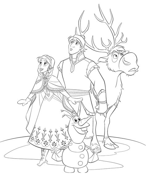 frozen sven printable coloring pages  coloring page