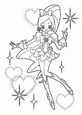 Coloring Pages Glitter Force Kelsey Cure Pretty Template sketch template