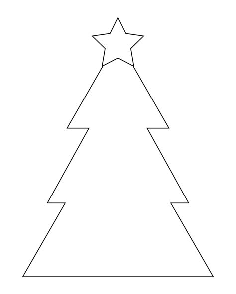 printable blank christmas tree     printablee