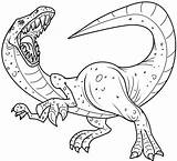 Velociraptor Scary Coloring Pages Dinosaur Printable Categories Kids sketch template