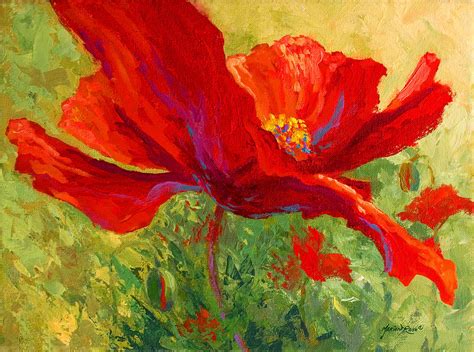 Red Poppy I Painting By Marion Rose