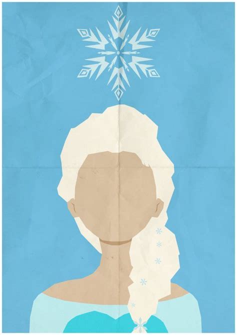 Nice Movie Posters Frozen Elsa Minimalist Retro Poster