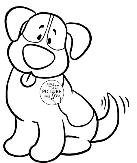 cute dog animal coloring page  kids animal coloring pages