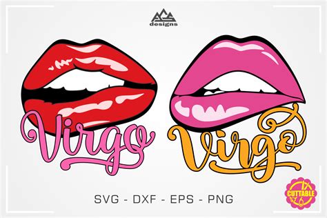 Virgo Sexy Lip Zodiac Svg Design By Agsdesign Thehungryjpeg