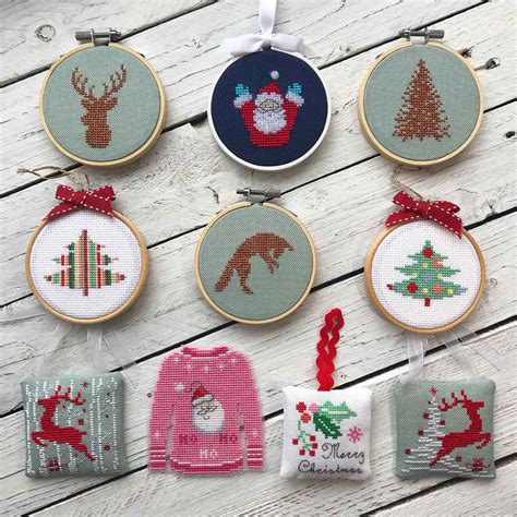 christmas ornaments bundle cross stitch pattern