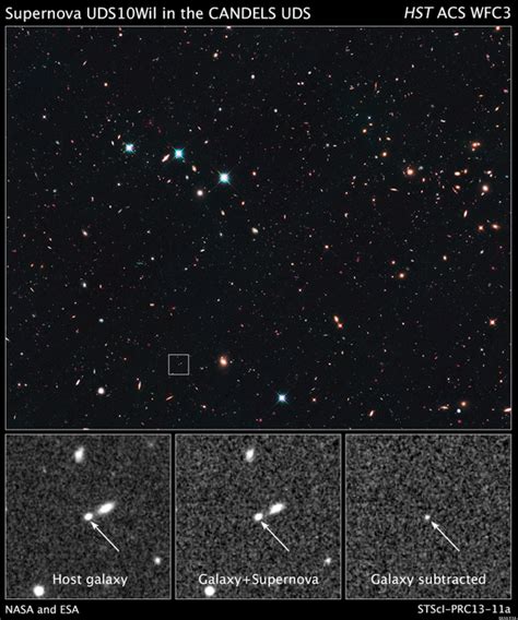 farthest supernova hubble space telescope spies uds10wil most distant