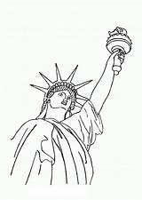 Liberty Statue Coloring Memorable Bestcoloringpagesforkids Via Printable sketch template