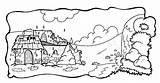 Rock House Coloring Pages Sand Bible Foolish Choose Board Wise Builders sketch template