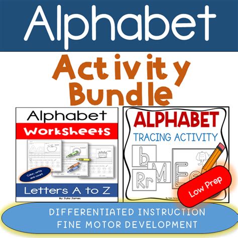 alphabet activity bundle teaching resources