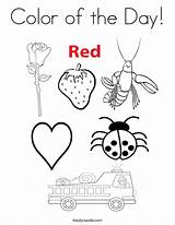 Coloring Color Pages Red Twistynoodle Preschool Colors Printable Pikmin Noodle Worksheets Sheets Print Activities Getcolorings Favorites Login Add sketch template