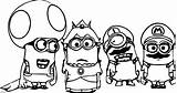 Minion Purple Coloring Drawing Pages Minions Clipartmag sketch template