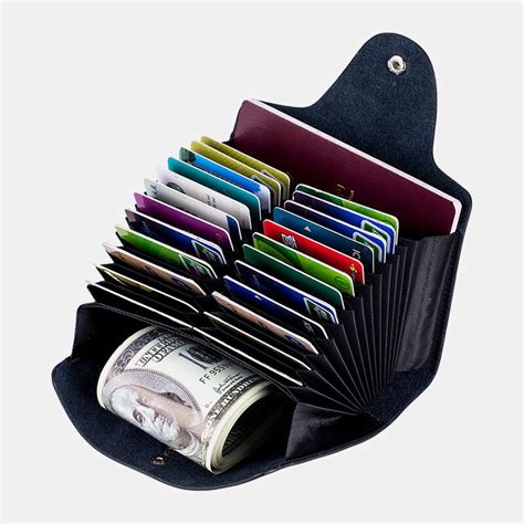 Buy Men Genuine Leather Multi Card Holder Wallet Free Shipping January 2024