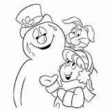 Frosty Snowman Coloring Pages Hocus Pocus Karen Cute Melting sketch template