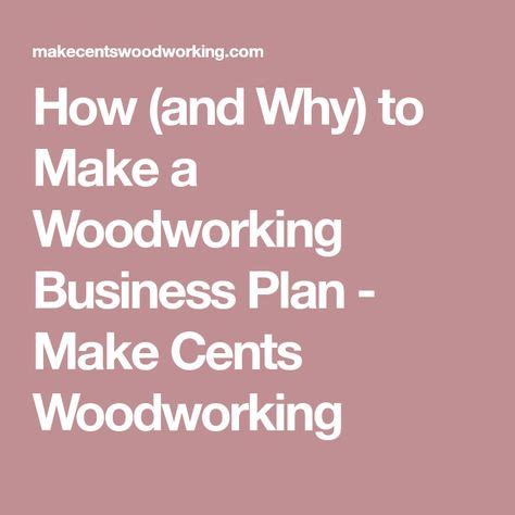 woodworking business plan business planning