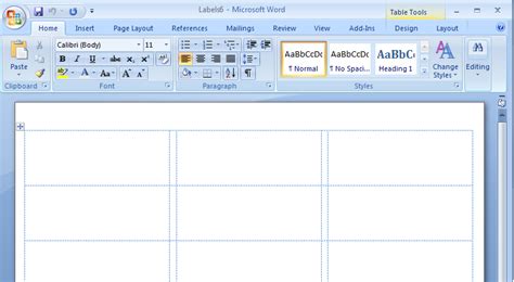 create mailing labels  word