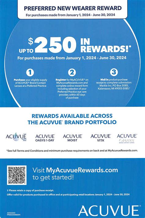 manufacturer rebate  acuvue brand contact lenses sunshine optometry