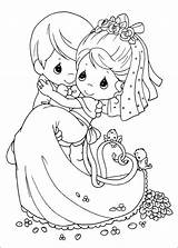 Precious Moments Coloring Drawings Newlyweds Pages Kids Color Blogthis Email Twitter Printables Un Sheets Colouring sketch template