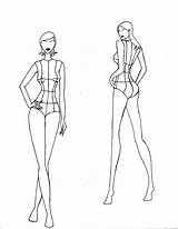 Fashion Back Croquis Female Front Drawing Templates Template Body Sketch Mannequin Illustration Realistic Deviantart Views Croqui Manikin Human Croque Sketches sketch template