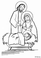 Jesus Manger Coloring Pages Drawing Nativity Colouring Baby Color Printable Drawings Getcolorings Paintingvalley Print sketch template
