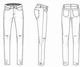 Flat Denim Sketch Template sketch template