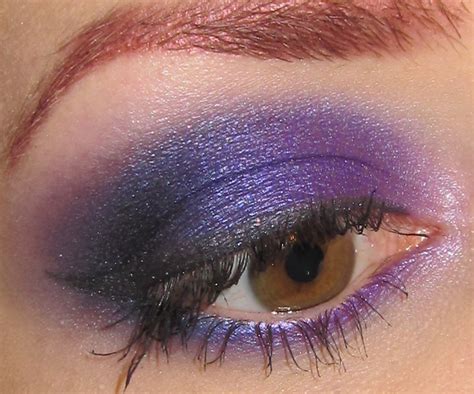 Glitter Is My Crack Vibrant Purple And Blue Eye Makeup Look