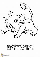 Rattata Ratata Pikachu Pinto Estudiando Jedessine Television Colouring Shc Colorier Ligne sketch template