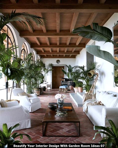 beautify  interior design  garden room ideas   spanish
