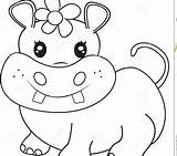 Hippo Coloring Pages Polo Printable Getdrawings Print Getcolorings Drawing Heather Chavez Simple sketch template
