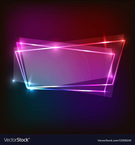 abstract neon background  colorful banner vector image