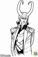 Loki Coloring Pages Thor Sketch Avengers Laufeyson Choose Board Its Tom sketch template
