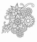 Coloring Pages Mandala Adult Flower Coloriage Decor Colouring Room Zentangle Discover Sur sketch template