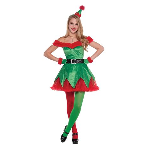 details about womens santas little helper christmas elf fancy dress