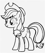 Applejack Coloring Pony Little Drawing Lovely Books Pages Pngkey sketch template