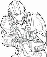 Halo Coloring Pages Getcolorings sketch template