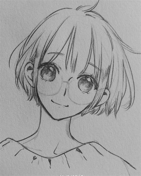 Glasses Short Hair How To Draw Anime Step By Step Black