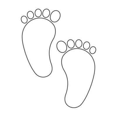 baby feet vector art icons  graphics