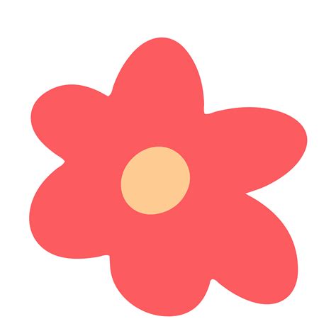 cute  simple flower illustration  trendy color theme  design
