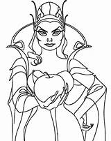 Encantada Princesa Dibujar Enchanted Pegar Bruja Narissa sketch template