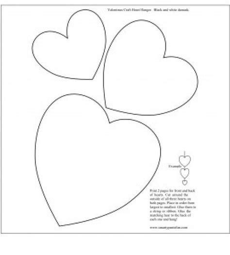 valentine heart template images  printable valentine hearts