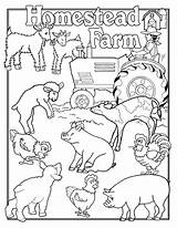 Coloring Farm Pages Animals Animal Family Color Kids Printable Charlotte Web Print Jobs Colour Sheet Fair Barnyard Western Homestead Sheets sketch template