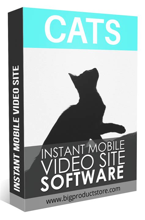 cats instant mobile video site software bigproductstorecom
