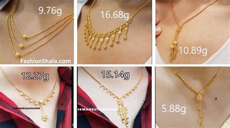 Latest Light Weight Gold Necklace Designs You Can See How