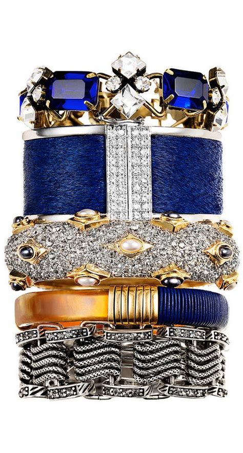 bangles ~ colette le mason } rings neckless and more pinterest blue gold arm